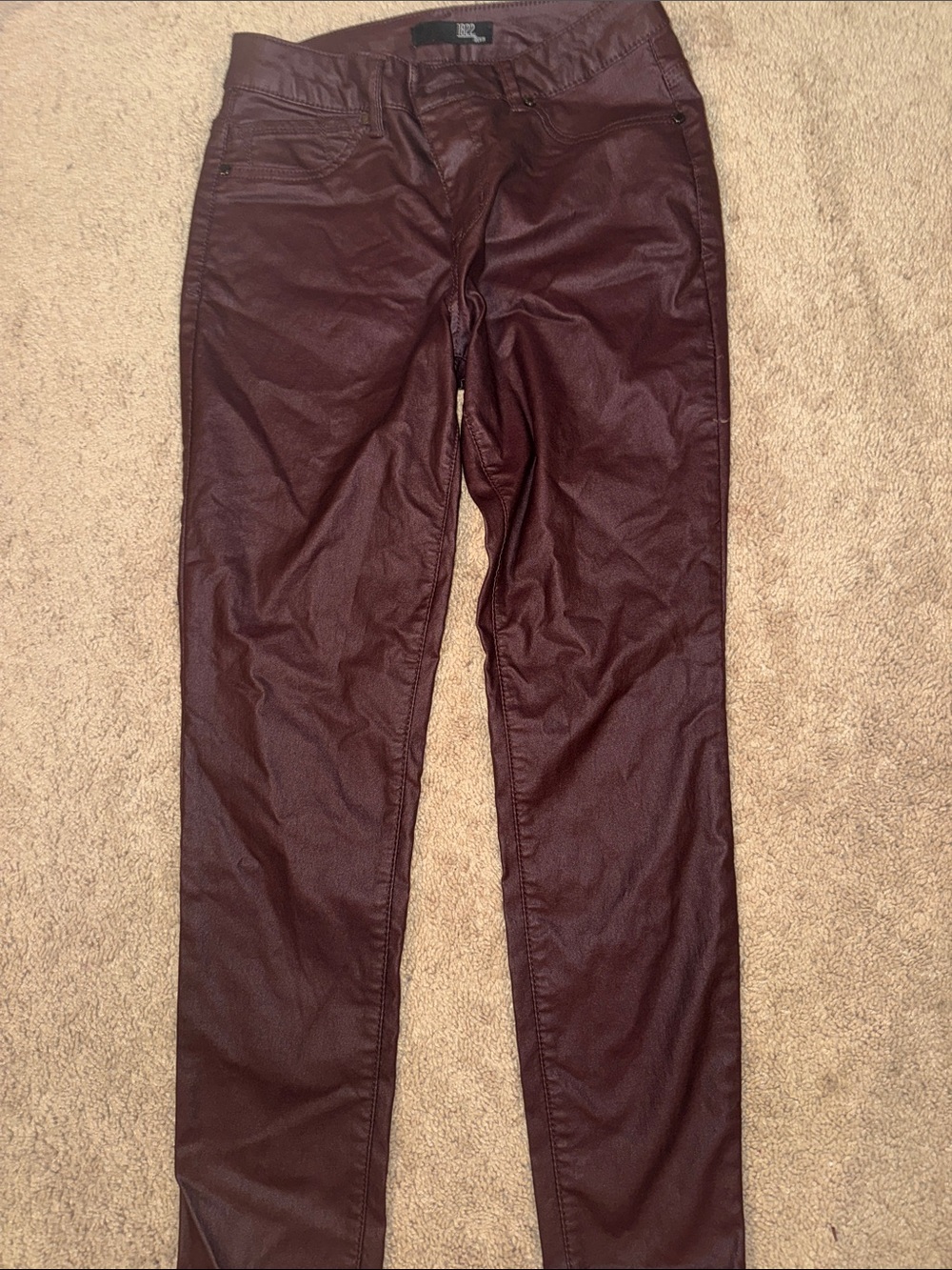 1822 Denim Women's faux leather look skinny jeans